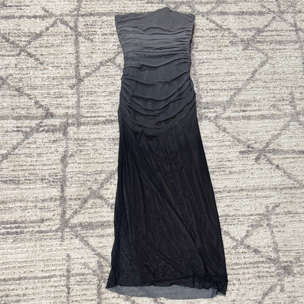 Zara Gray Ombre Midi dress